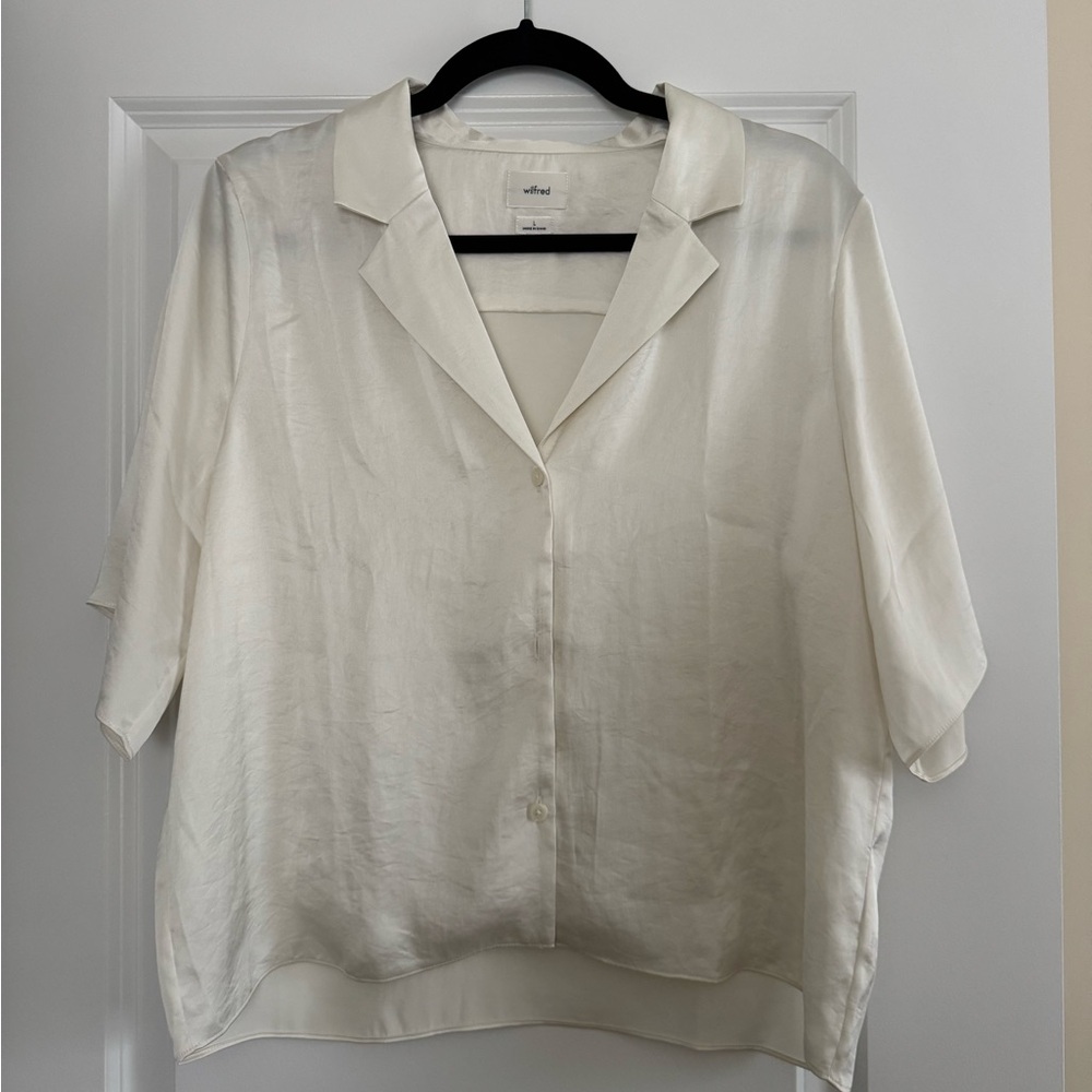Wilfred Women's Ivory Button Down Shirt